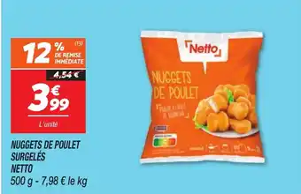 Netto Nuggets de poulet surgeles netto offre