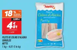 Netto Filets de colins d'alaska surgeles netto offre