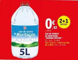 E.Leclerc "MARQUE REPERE "Eau de source de montagne offre