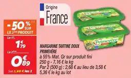 Netto Margarine tartine doux primevere offre