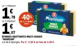 E.Leclerc "MAMISON" Éponges grattantes multi-usages offre