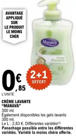 E.Leclerc "MANAVA" Crème lavante offre