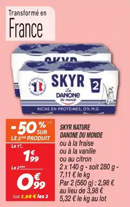 Netto Skyr nature danone du monde offre