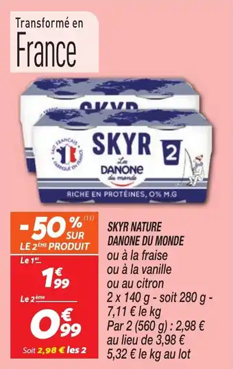 Netto Skyr nature danone du monde offre