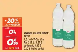 Netto Vinaigre d alcool cristal netto offre