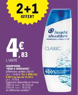 E.Leclerc "HEAD & SHOULDERS" Shampooing offre