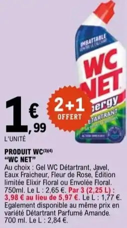 E.Leclerc "WC NET" Produit wc offre