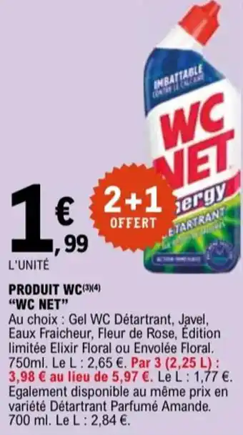 E.Leclerc "WC NET" Produit wc offre