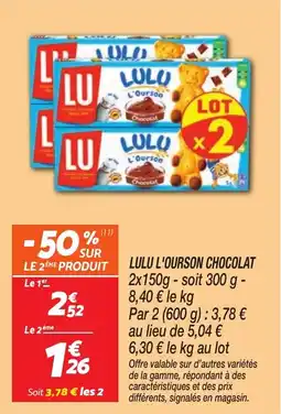 Netto Lulu l ourson chocolat offre