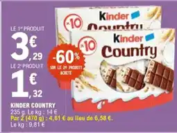 E.Leclerc KINDER COUNTRY offre