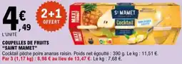 E.Leclerc "SAINT MAMET" Coupelles de fruits offre