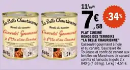 E.Leclerc "LA BELLE CHAURIENNE" Plat cuisine ronde des terroirs offre