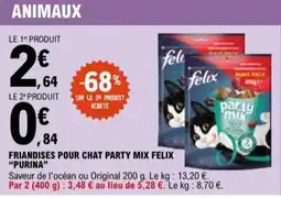 E.Leclerc "PURINA" Friandises pour chat party mix felix offre