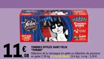 E.Leclerc "PURINA" Tendres effilés saint felix offre