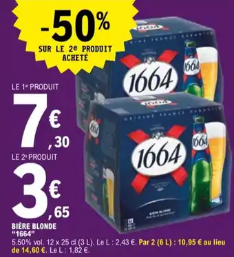 E.Leclerc "1664" Bière blonde offre