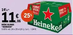 E.Leclerc "HEINEKEN" Bière blonde offre