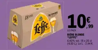 E.Leclerc "LEFFE" Bière blonde offre