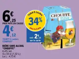 E.Leclerc "CHOUFFE" Bière sans alcool offre