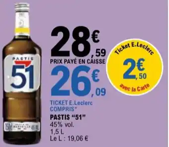 E.Leclerc PASTIS "51" offre