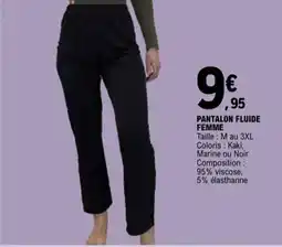 E.Leclerc Pantalon fluide femme offre