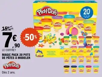 E.Leclerc PLAY-DOH Magic pack 20 pots de pâtes à modeler offre