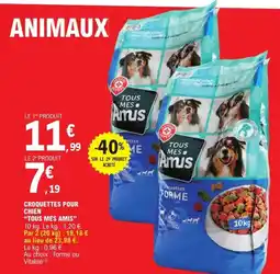 E.Leclerc "TOUS MES AMIS" Croquettes pour chien offre