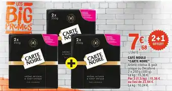 E.Leclerc "CARTE NOIRE" Café moulu offre