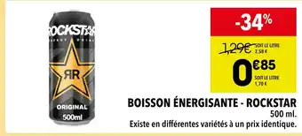 Supeco ROCKSTAR Boisson énergisante offre