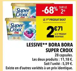 Supeco SUPER CROIX Lessive Bora Bora offre