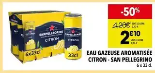 Supeco SAN PELLEGRINO Eau gazeuse aromatisée citron offre