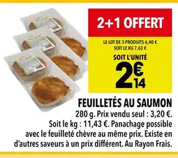 Supeco Feuilletés au saumon offre