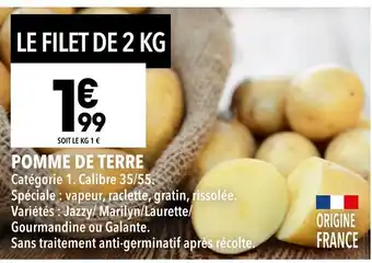 Supeco Pomme de terre offre