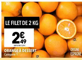 Supeco Orange à dessert offre