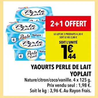 Supeco YOPLAIT Yaourts Perle de Lait offre