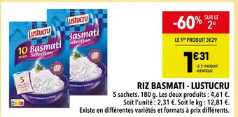 Supeco LUSTUCRU Riz basmati offre