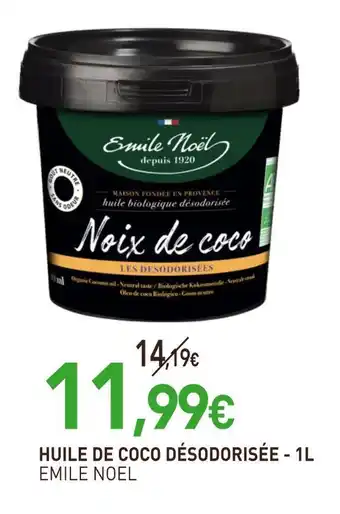 naturéO EMILE NOEL Huile de coco désodorisée - 1l offre