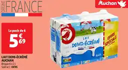 Auchan Lait demi-écrémé auchan offre