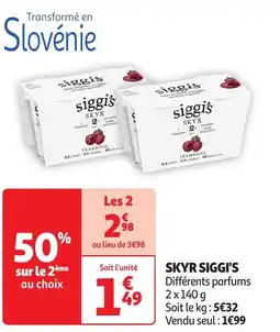 Auchan Skyr siggi's offre