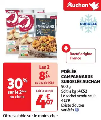 Auchan Auchan poelee campagnarde surgelé offre