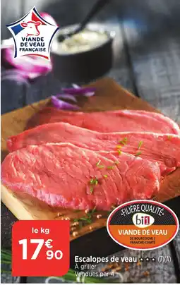 Bi1 Escalopes de veau offre