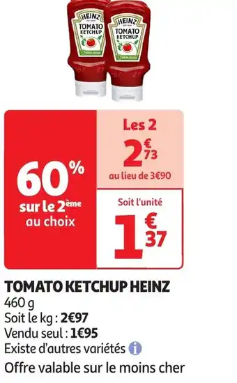 Auchan Heinz tomato ketchup offre