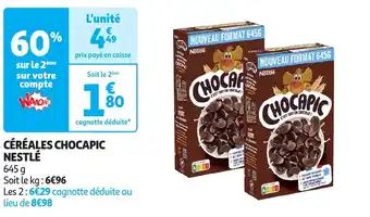 Auchan Nestle céréales chocapic offre