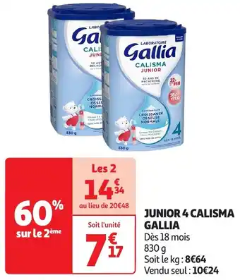 Auchan Gallia junior 4 calisma gallia offre