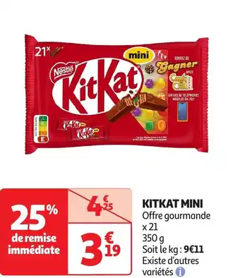 Auchan Kitkat mini offre