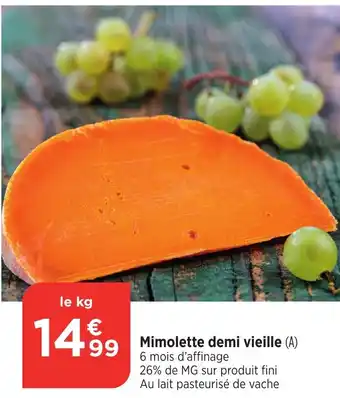 Bi1 Mimolette demi vieille offre