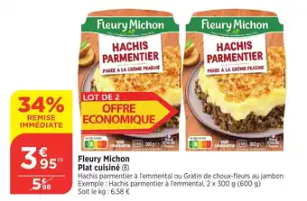 Bi1 FLEURY MICHON Plat cuisiné offre