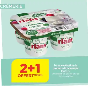 Bi1 RIANS Sur une sélection de produits de la marque offre