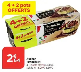 Bi1 AUCHAN Tiramisu offre