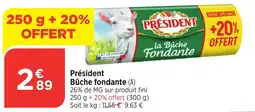 Bi1 PRÉSIDENT Bûche fondante offre