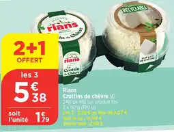 Bi1 RIANS Crottins de chèvre offre